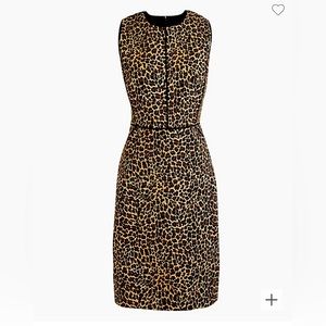 J Crew Leopard Sheath Dress